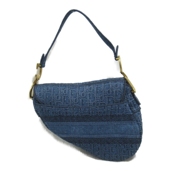 Dior Bag Saddle Denim Blue Shoulder - Picture 1 of 9